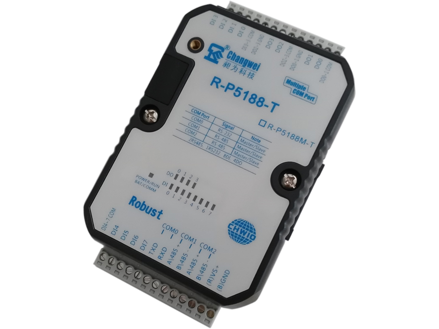 R-P5188-T增強(qiáng)型開(kāi)關(guān)量八入四出智能IO控制器（PLC）2路RS485和1路RS232口,支持高頻脈沖輸出,標(biāo)準(zhǔn)Modbus RTU和Modbus ASCII/自由協(xié)議