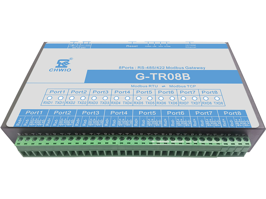 G-TR08B工業(yè)級(jí)八口RS485/422串口Modbus網(wǎng)關(guān) Modbus RTU和Modbus TCP協(xié)議轉(zhuǎn)換器串口服務(wù)器