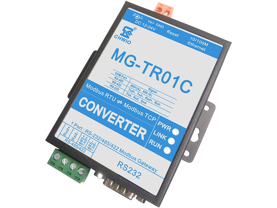 MG-TR01C工業(yè)級RS232/485/422單串口Modbus網(wǎng)關 Modbus RTU和Modbus TCP協(xié)議轉換器串口服務器